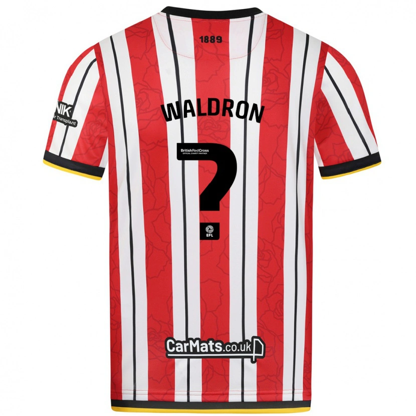 Danxen Mujer Camiseta Jack Waldron #0 Rojo Blanco Rayas 1ª Equipación 2024/25 La Camisa México