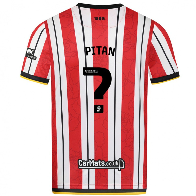 Danxen Mujer Camiseta Levis Pitan #0 Rojo Blanco Rayas 1ª Equipación 2024/25 La Camisa México
