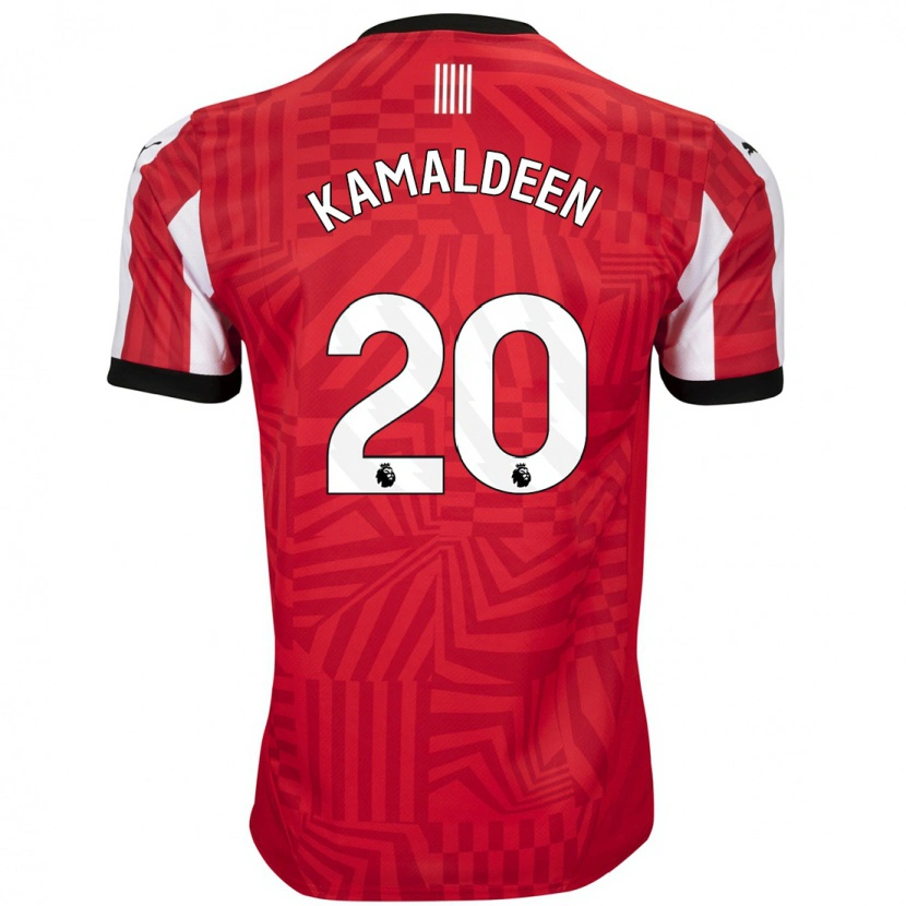 Danxen Mujer Camiseta Kamaldeen Sulemana #20 Rojo Blanco 1ª Equipación 2024/25 La Camisa México