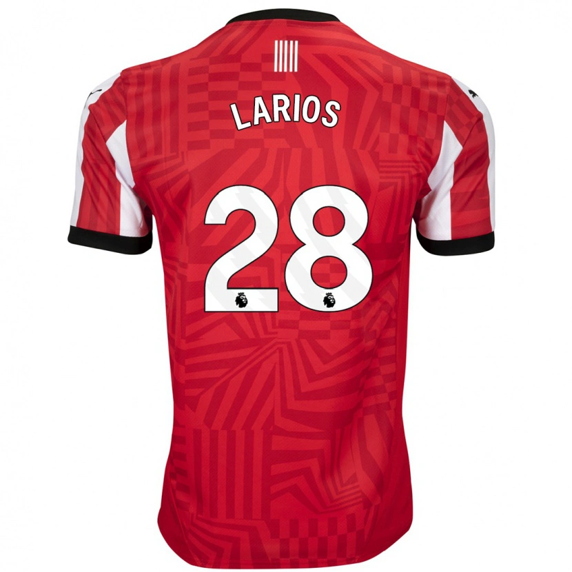 Danxen Mujer Camiseta Juan Larios #28 Rojo Blanco 1ª Equipación 2024/25 La Camisa México