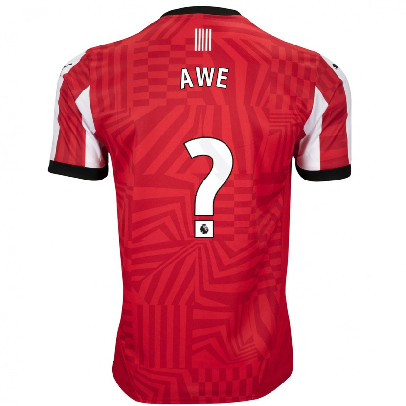 Danxen Mujer Camiseta Zach Awe #0 Rojo Blanco 1ª Equipación 2024/25 La Camisa México
