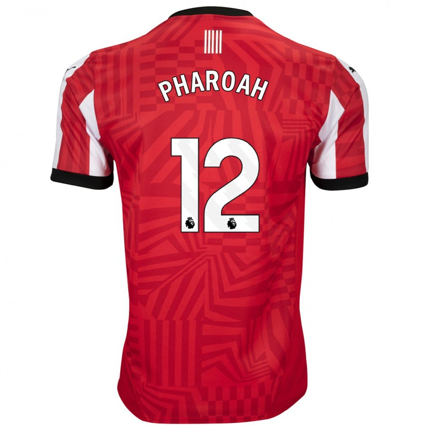 Danxen Mujer Camiseta Sophia Pharoah #12 Rojo Blanco 1ª Equipación 2024/25 La Camisa México