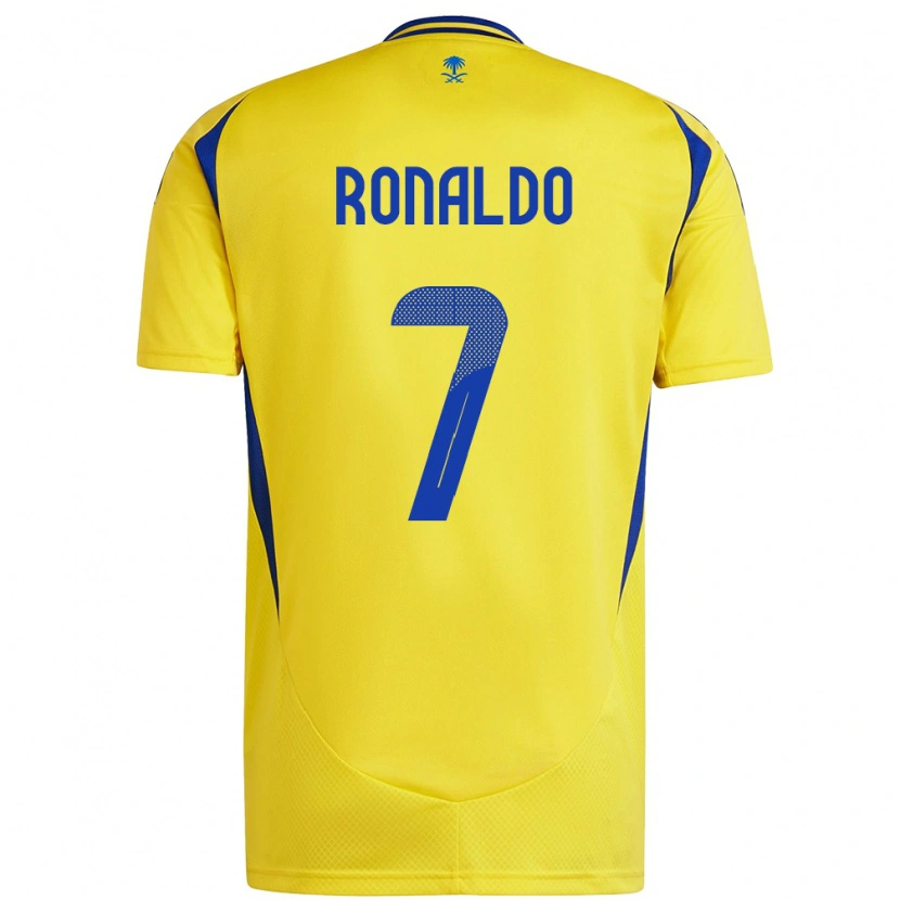 Danxen Mujer Camiseta Cristiano Ronaldo #7 Amarillo Azul 1ª Equipación 2024/25 La Camisa México
