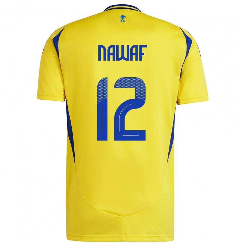 Danxen Mujer Camiseta Nawaf Al-Boushal #12 Amarillo Azul 1ª Equipación 2024/25 La Camisa México