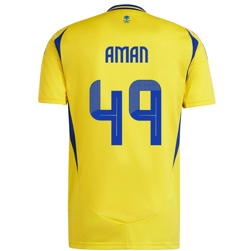Danxen Mujer Camiseta Awad Aman #49 Amarillo Azul 1ª Equipación 2024/25 La Camisa México