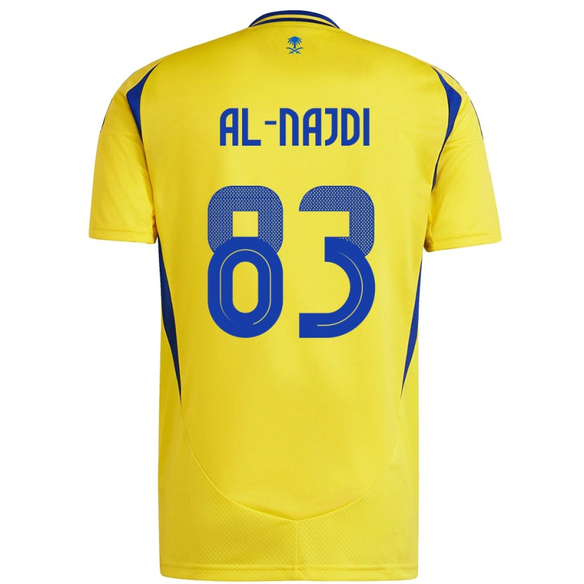 Danxen Mujer Camiseta Salem Al-Najdi #83 Amarillo Azul 1ª Equipación 2024/25 La Camisa México
