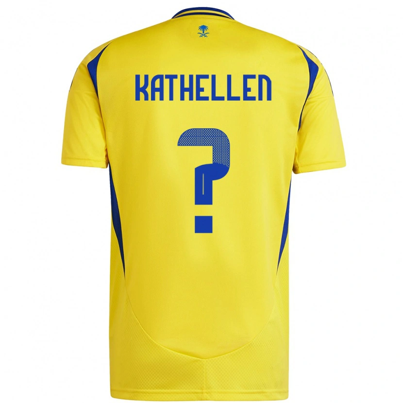 Danxen Mujer Camiseta Kathellen #0 Amarillo Azul 1ª Equipación 2024/25 La Camisa México
