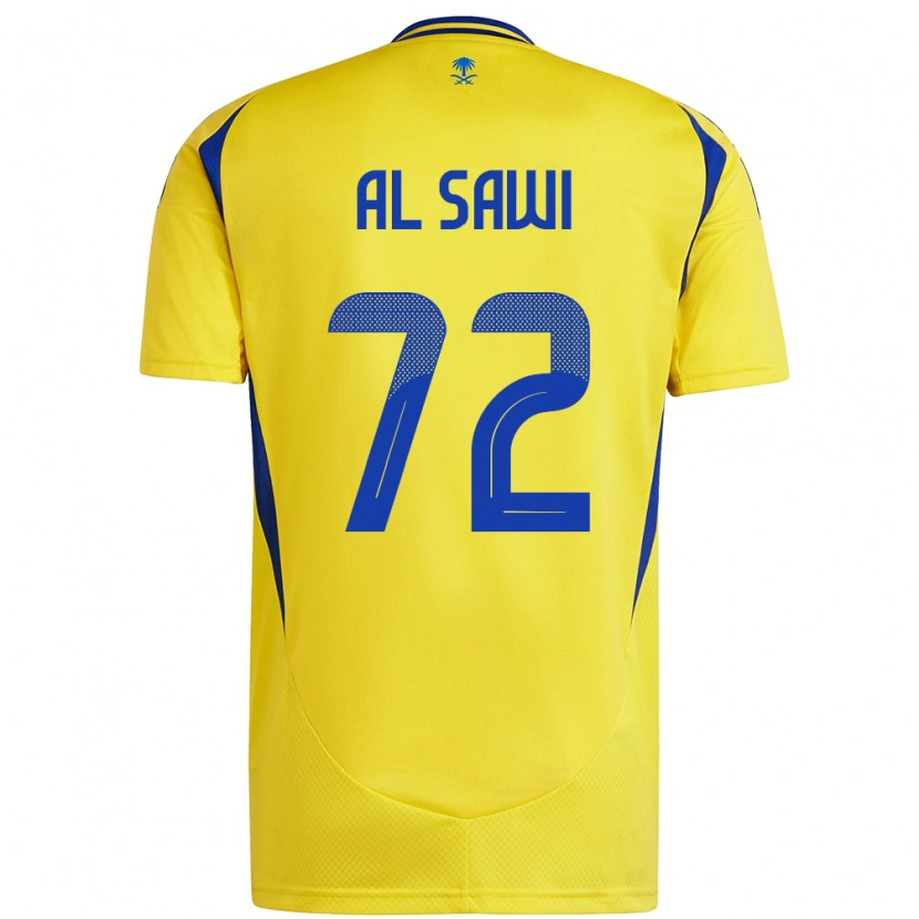 Danxen Mujer Camiseta Etaf Al-Sawi #72 Amarillo Azul 1ª Equipación 2024/25 La Camisa México
