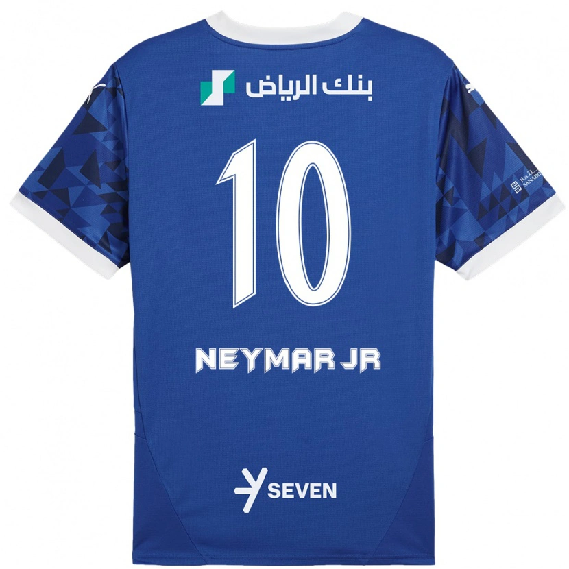 Danxen Mujer Camiseta Neymar #10 Azul Oscuro Blanco 1ª Equipación 2024/25 La Camisa México