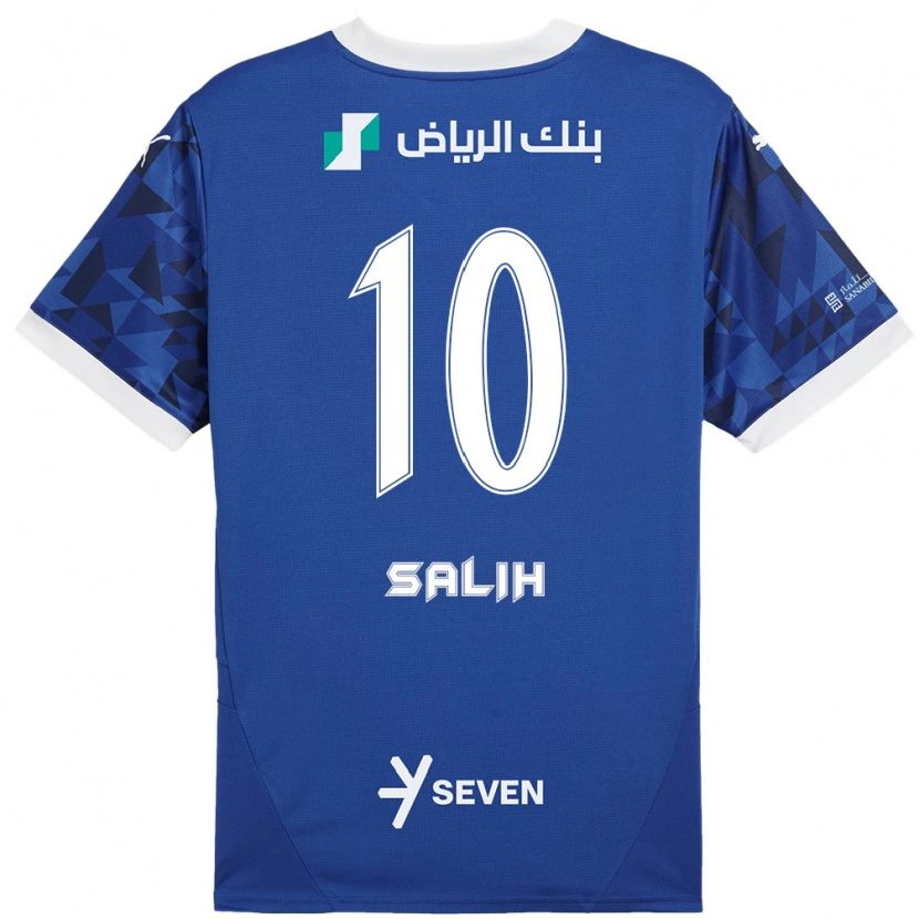 Danxen Mujer Camiseta Zakia Salih #10 Azul Oscuro Blanco 1ª Equipación 2024/25 La Camisa México