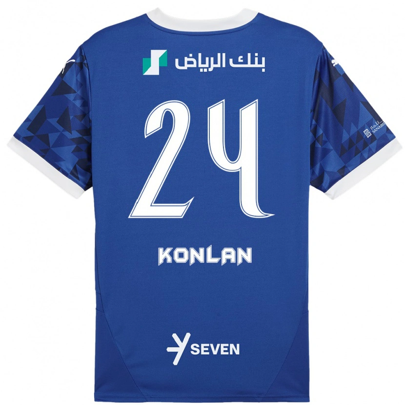 Danxen Mujer Camiseta Cynthia Konlan #24 Azul Oscuro Blanco 1ª Equipación 2024/25 La Camisa México