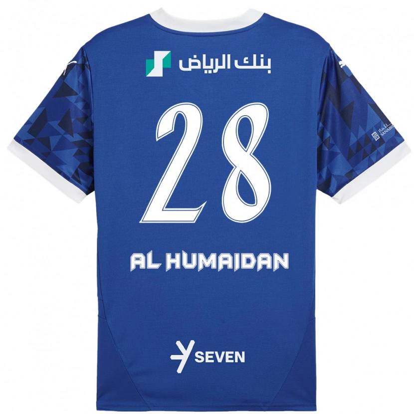 Danxen Mujer Camiseta Fay Al-Humaidan #28 Azul Oscuro Blanco 1ª Equipación 2024/25 La Camisa México