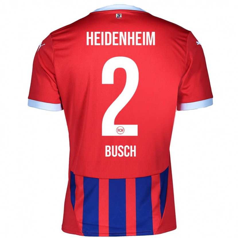 Danxen Mujer Camiseta Marnon Busch #2 Rojo Azul 1ª Equipación 2024/25 La Camisa México