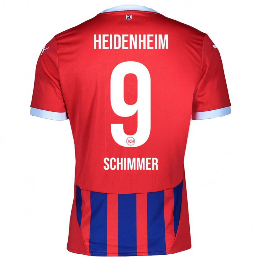 Danxen Mujer Camiseta Stefan Schimmer #9 Rojo Azul 1ª Equipación 2024/25 La Camisa México
