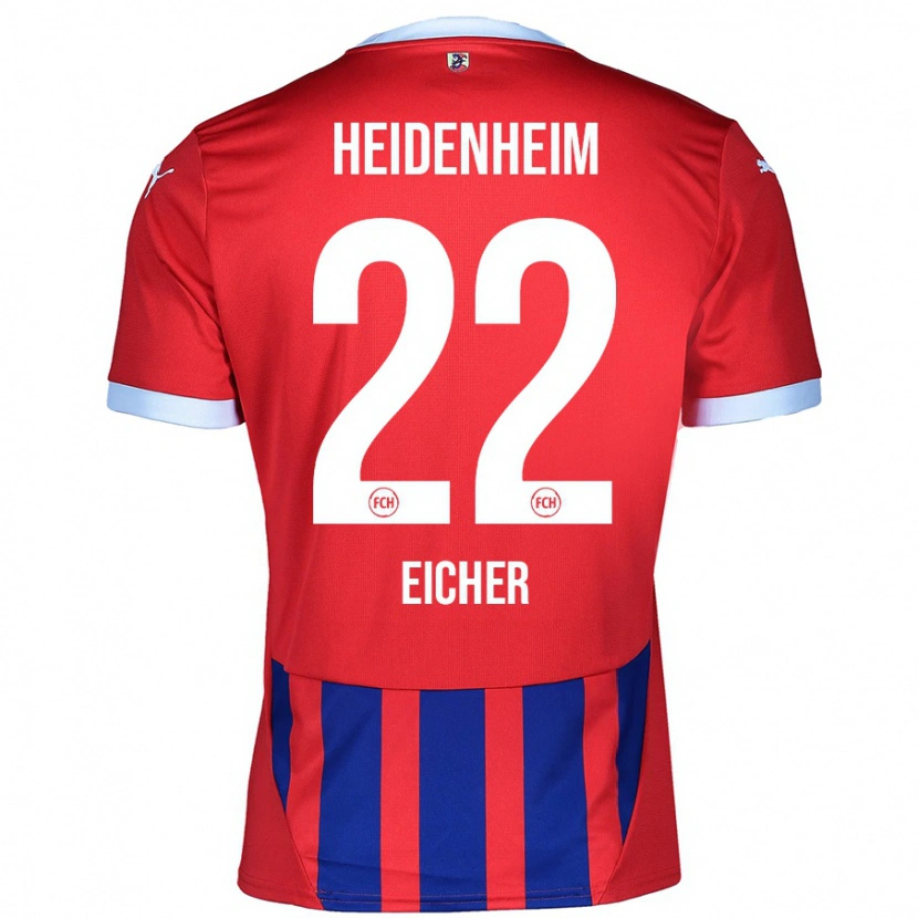 Danxen Mujer Camiseta Vitus Eicher #22 Rojo Azul 1ª Equipación 2024/25 La Camisa México