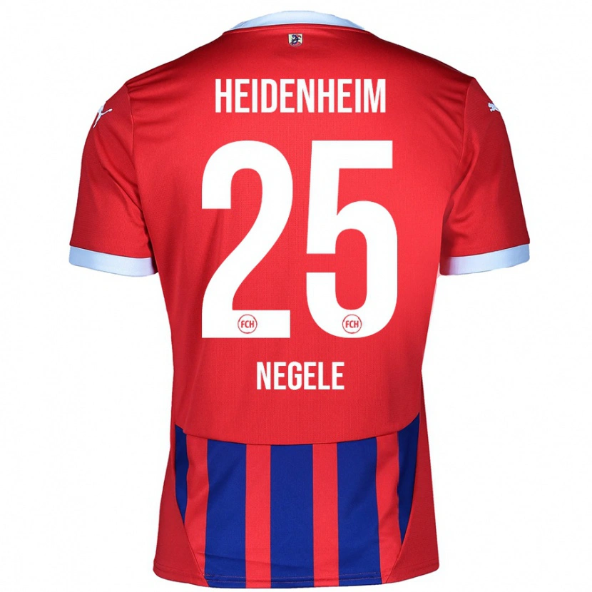 Danxen Mujer Camiseta Christopher Negele #25 Rojo Azul 1ª Equipación 2024/25 La Camisa México