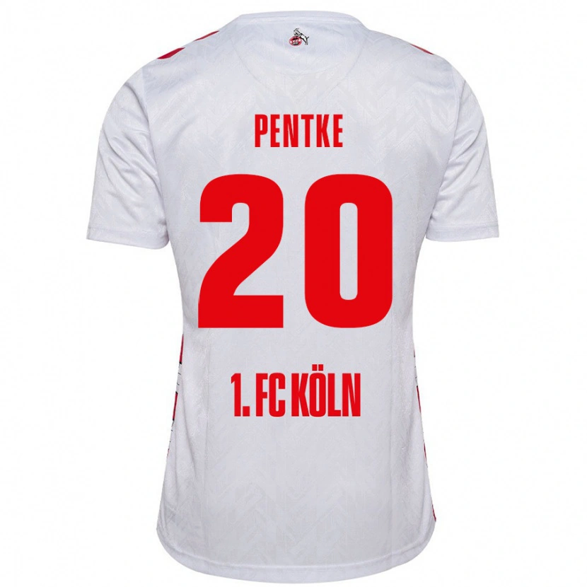 Danxen Mujer Camiseta Philipp Pentke #20 Blanco Rojo 1ª Equipación 2024/25 La Camisa México