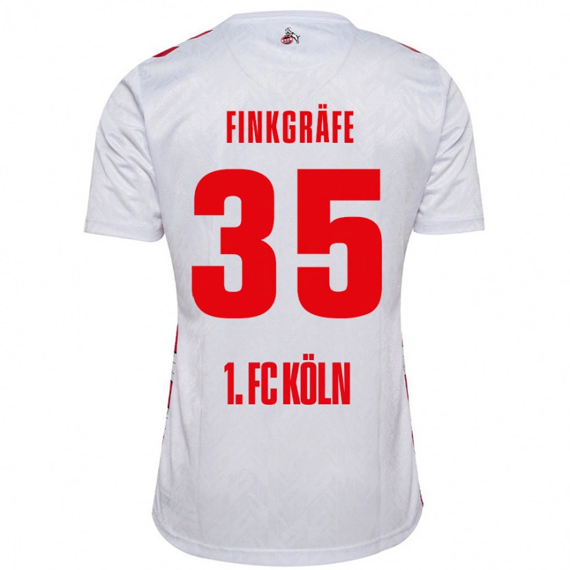 Danxen Mujer Camiseta Max Finkgräfe #35 Blanco Rojo 1ª Equipación 2024/25 La Camisa México