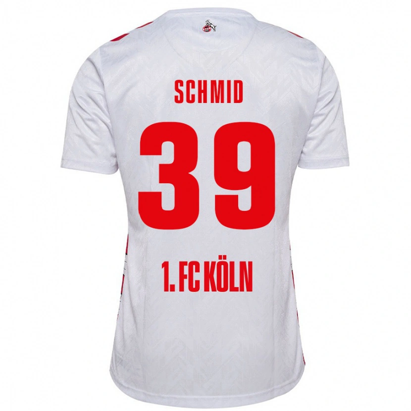 Danxen Mujer Camiseta Maximilian Schmid #39 Blanco Rojo 1ª Equipación 2024/25 La Camisa México
