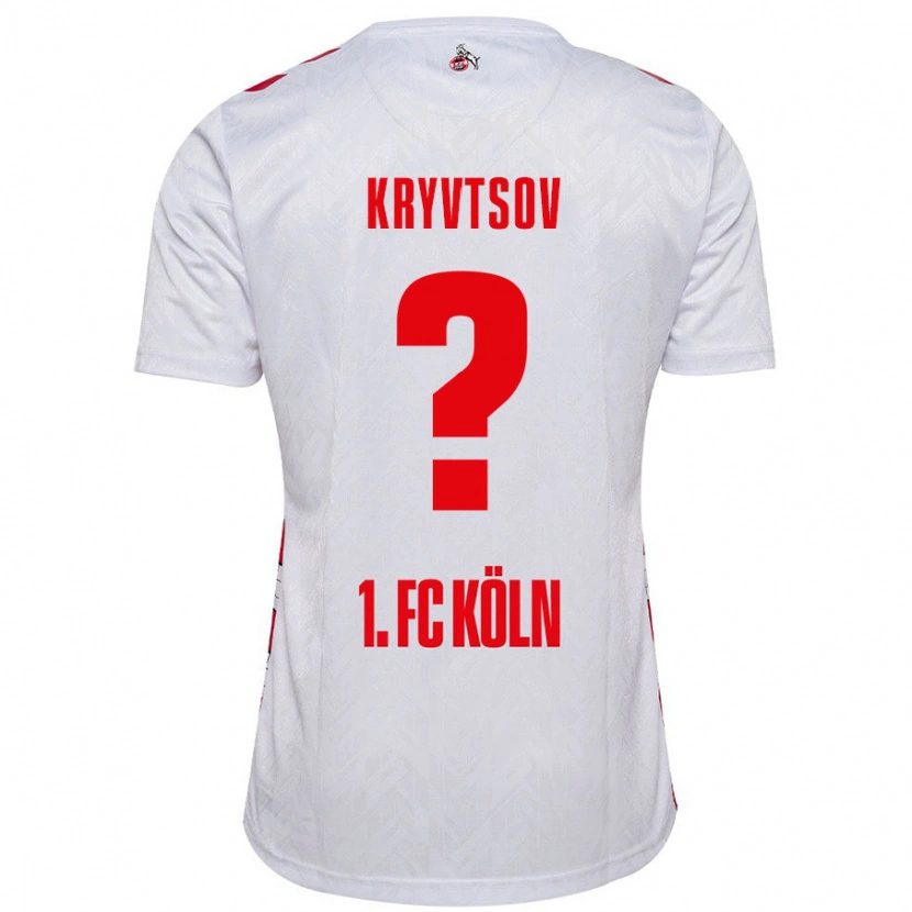 Danxen Mujer Camiseta Nikita Kryvtsov #0 Blanco Rojo 1ª Equipación 2024/25 La Camisa México