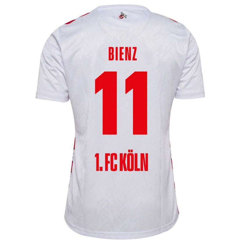 Danxen Mujer Camiseta Alena Bienz #11 Blanco Rojo 1ª Equipación 2024/25 La Camisa México
