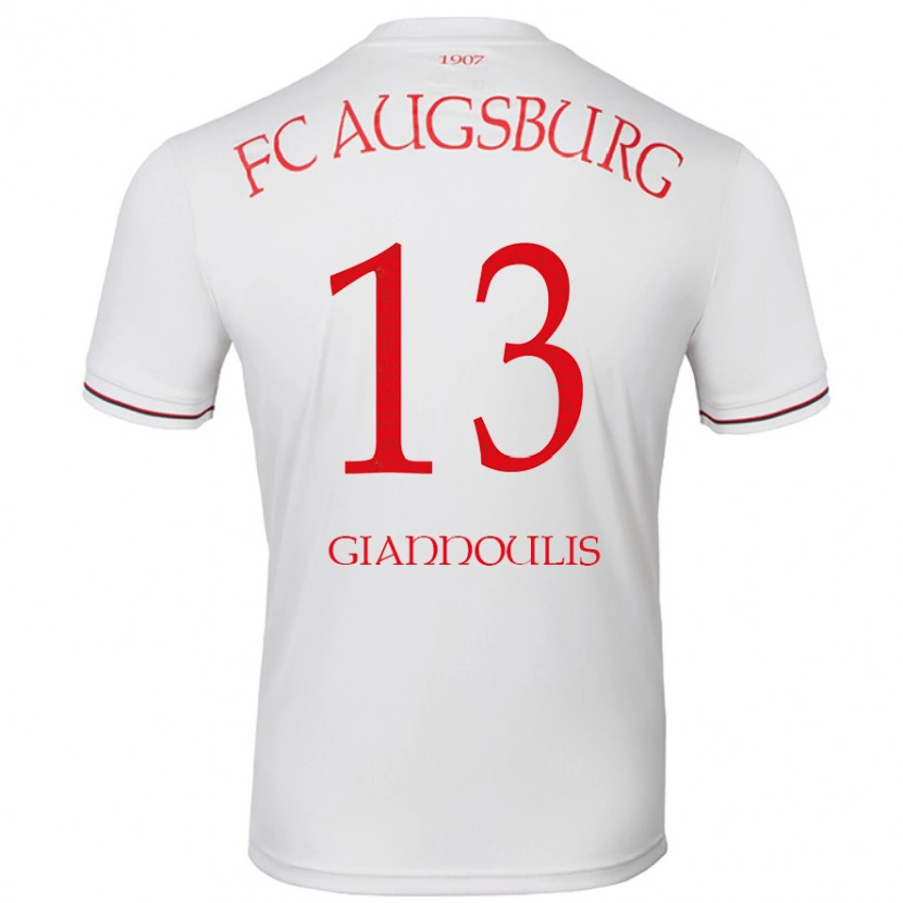 Danxen Mujer Camiseta Dimitrios Giannoulis #13 Blanco 1ª Equipación 2024/25 La Camisa México