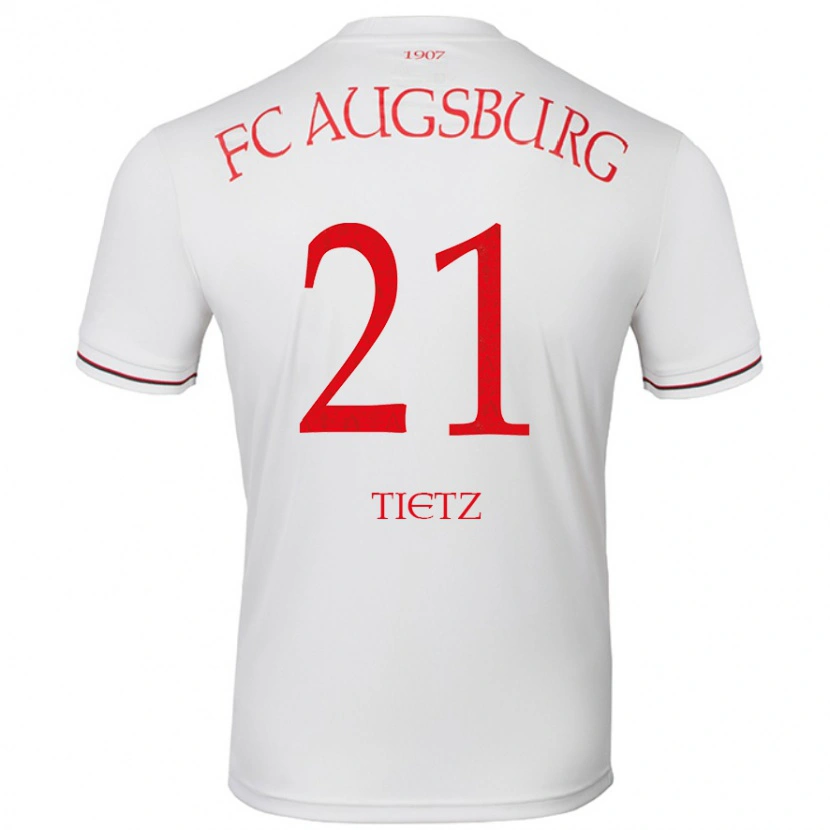 Danxen Mujer Camiseta Phillip Tietz #21 Blanco 1ª Equipación 2024/25 La Camisa México