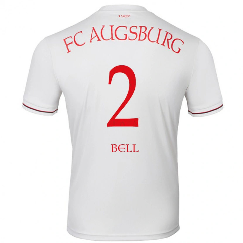 Danxen Mujer Camiseta Julian Bell #2 Blanco 1ª Equipación 2024/25 La Camisa México