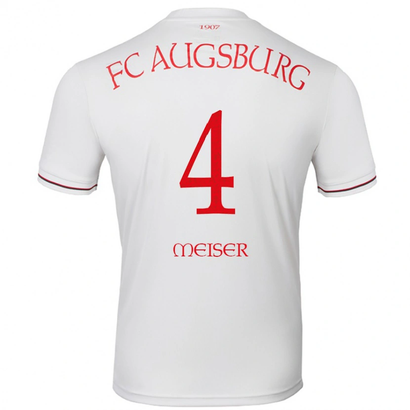 Danxen Mujer Camiseta Felix Meiser #4 Blanco 1ª Equipación 2024/25 La Camisa México