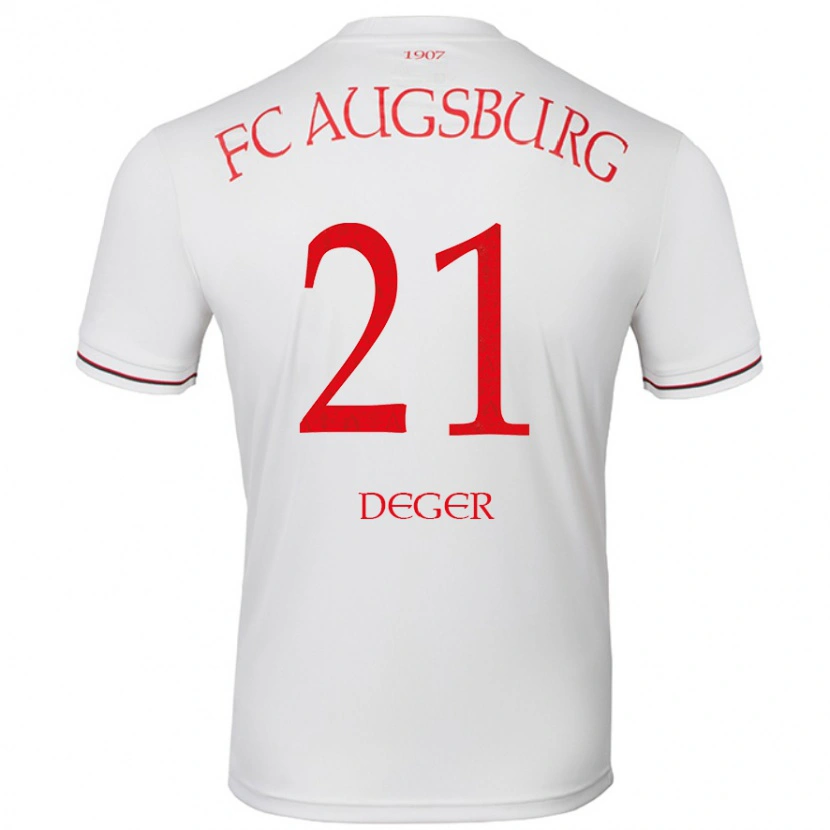 Danxen Mujer Camiseta David Deger #21 Blanco 1ª Equipación 2024/25 La Camisa México