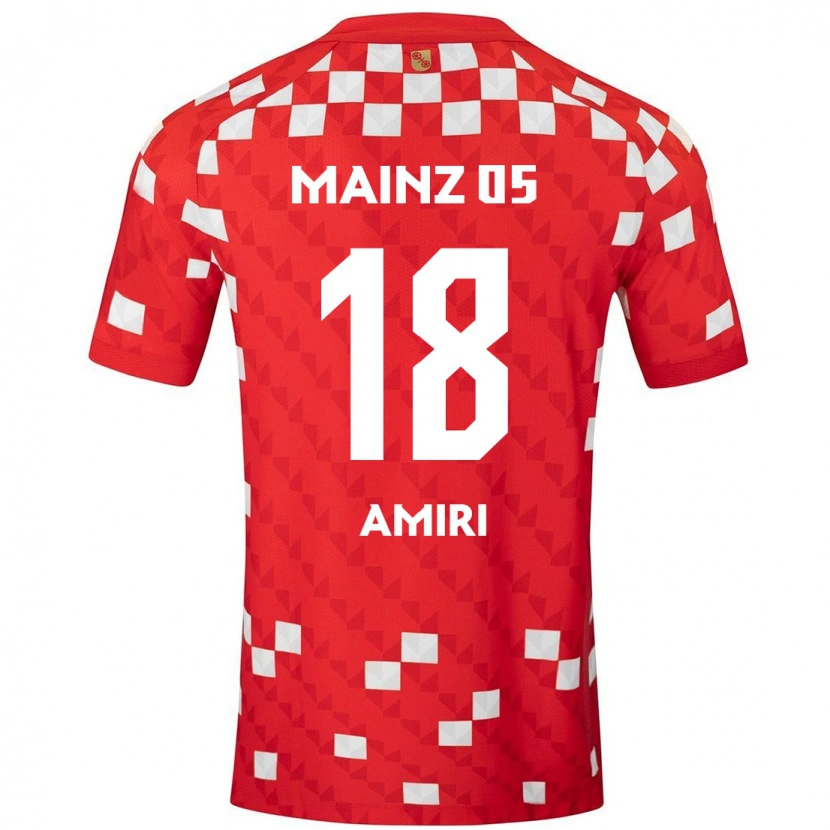 Danxen Mujer Camiseta Nadiem Amiri #18 Blanco Rojo 1ª Equipación 2024/25 La Camisa México