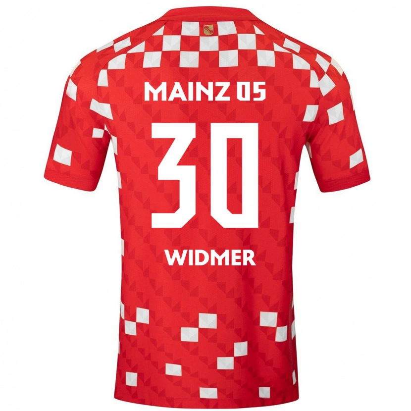 Danxen Mujer Camiseta Silvan Widmer #30 Blanco Rojo 1ª Equipación 2024/25 La Camisa México