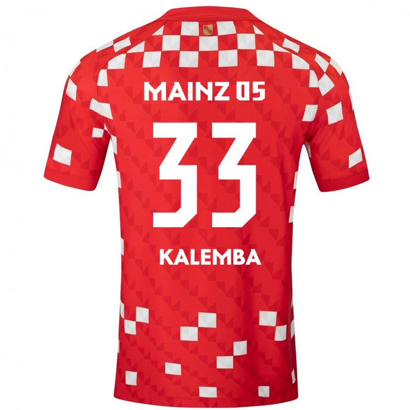 Danxen Mujer Camiseta Marcel Kalemba #33 Blanco Rojo 1ª Equipación 2024/25 La Camisa México