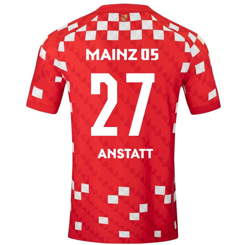 Danxen Mujer Camiseta Nadine Anstatt #27 Blanco Rojo 1ª Equipación 2024/25 La Camisa México