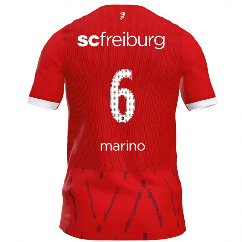 Danxen Mujer Camiseta Luca Marino #6 Rojo 1ª Equipación 2024/25 La Camisa México