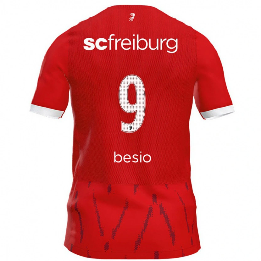 Danxen Mujer Camiseta Alessio Besio #9 Rojo 1ª Equipación 2024/25 La Camisa México