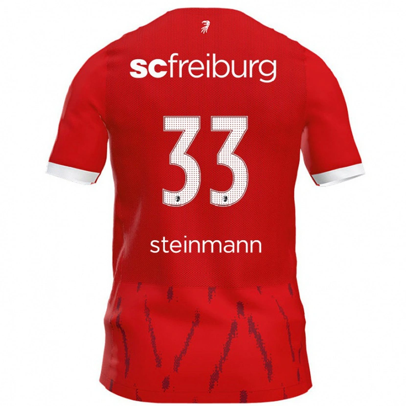 Danxen Mujer Camiseta Karl Steinmann #33 Rojo 1ª Equipación 2024/25 La Camisa México
