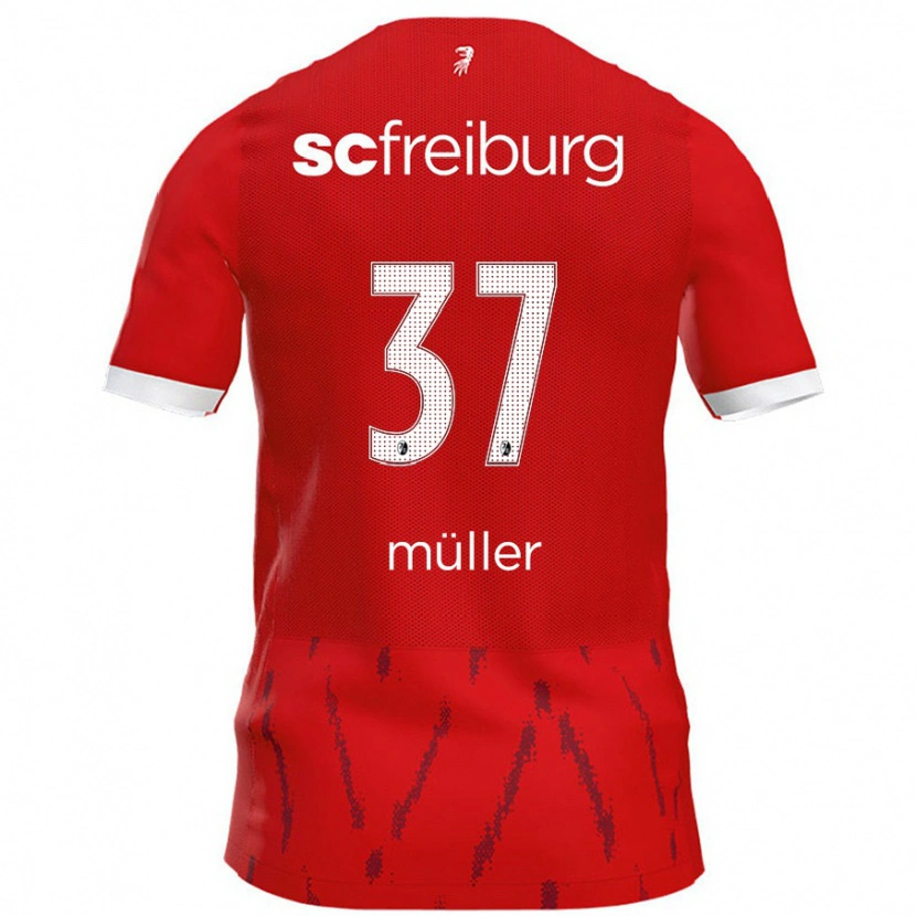 Danxen Mujer Camiseta Ruben Müller #37 Rojo 1ª Equipación 2024/25 La Camisa México