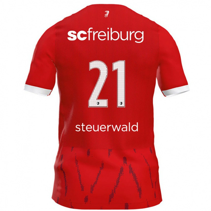 Danxen Mujer Camiseta Samantha Steuerwald #21 Rojo 1ª Equipación 2024/25 La Camisa México