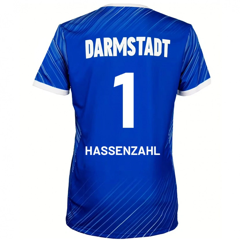 Danxen Mujer Camiseta Leon Hassenzahl #1 Azul Blanco 1ª Equipación 2024/25 La Camisa México