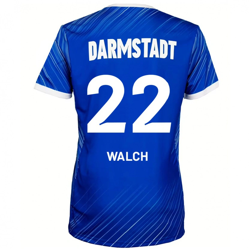 Danxen Mujer Camiseta Leon Walch #22 Azul Blanco 1ª Equipación 2024/25 La Camisa México