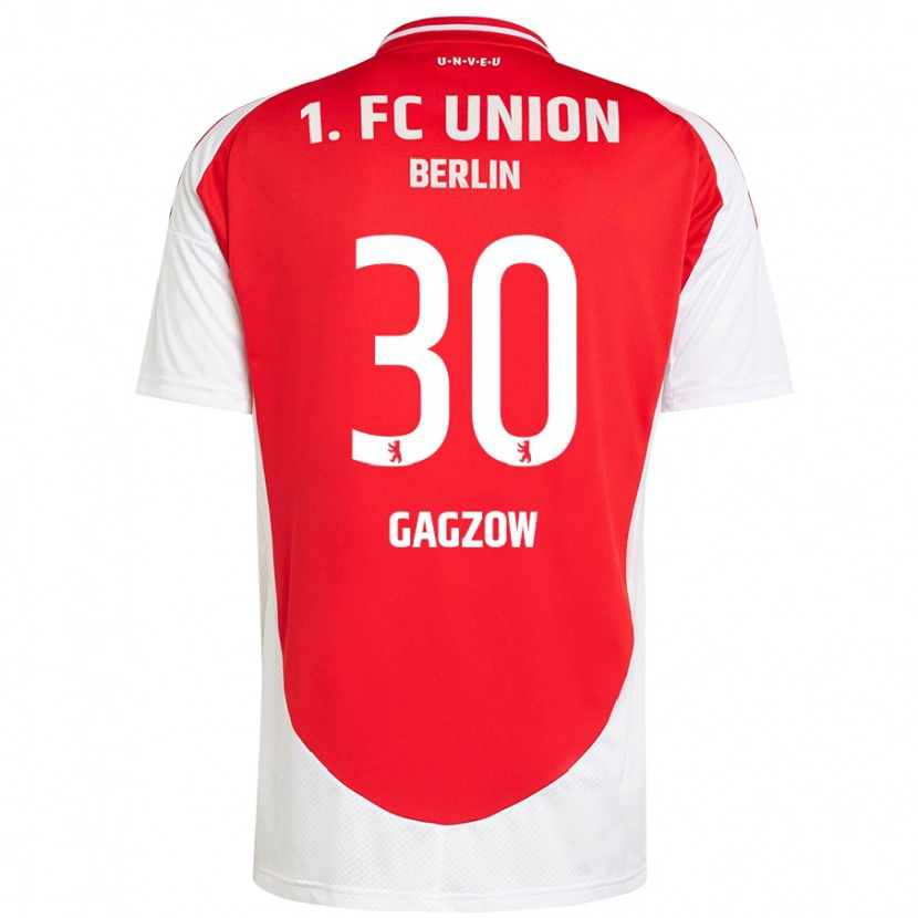 Danxen Mujer Camiseta Fritz Gagzow #30 Rojo Blanco 1ª Equipación 2024/25 La Camisa México