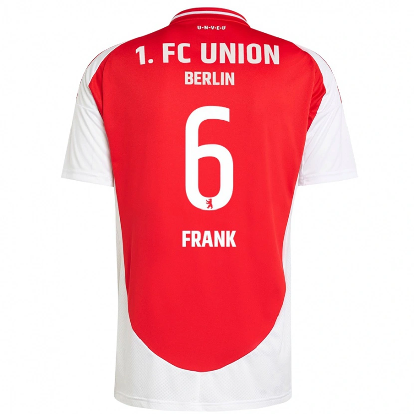 Danxen Mujer Camiseta Celine Frank #6 Rojo Blanco 1ª Equipación 2024/25 La Camisa México