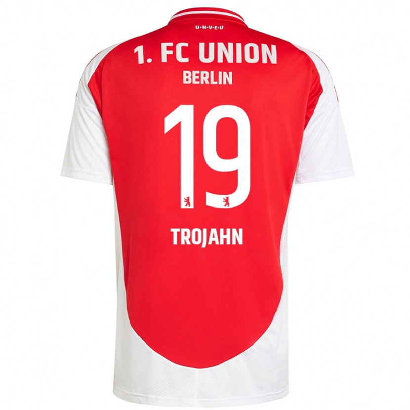 Danxen Mujer Camiseta Sophie Trojahn #19 Rojo Blanco 1ª Equipación 2024/25 La Camisa México