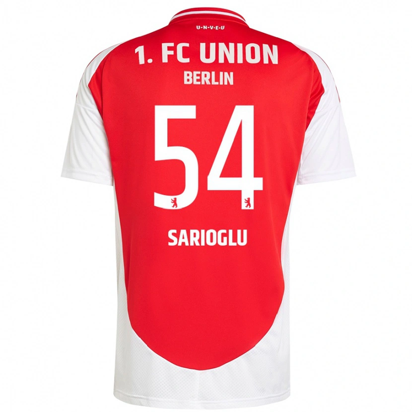 Danxen Mujer Camiseta Defne Sarıoğlu #54 Rojo Blanco 1ª Equipación 2024/25 La Camisa México