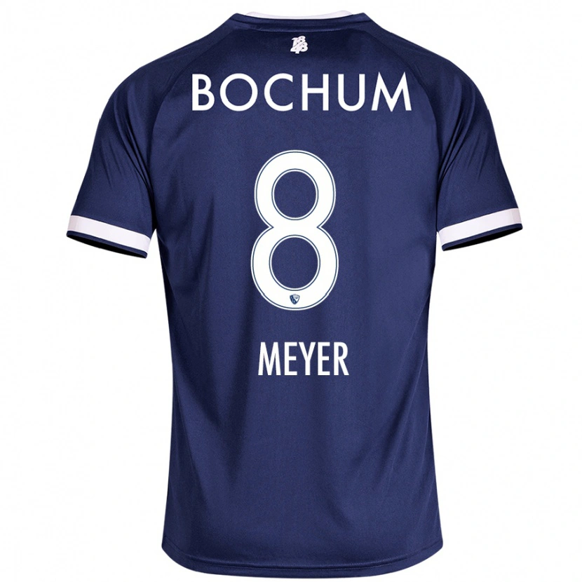 Danxen Mujer Camiseta Tom Meyer #8 Azul Oscuro 1ª Equipación 2024/25 La Camisa México