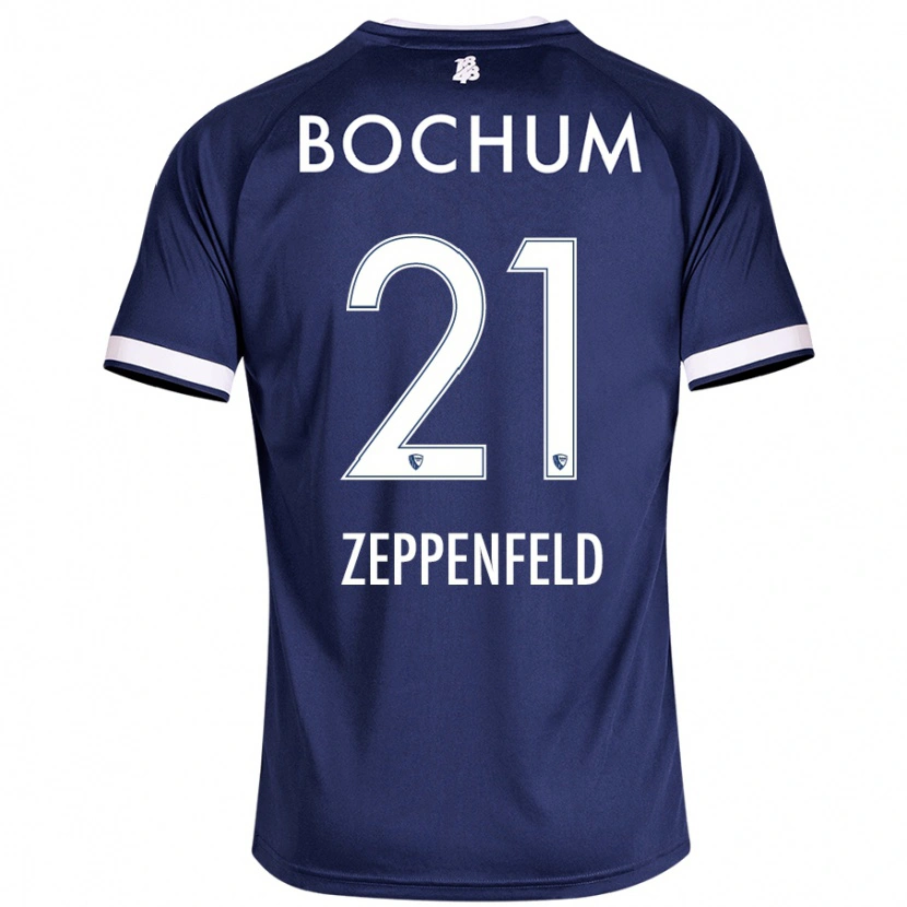 Danxen Mujer Camiseta Paul Zeppenfeld #21 Azul Oscuro 1ª Equipación 2024/25 La Camisa México