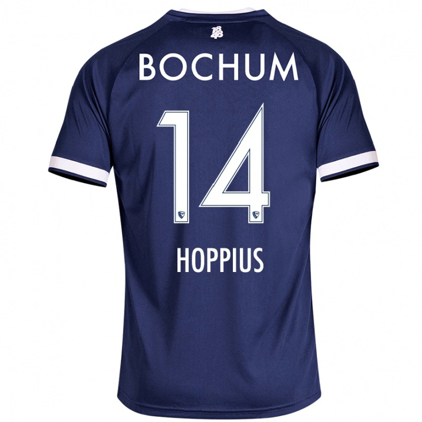 Danxen Mujer Camiseta Dörthe Hoppius #14 Azul Oscuro 1ª Equipación 2024/25 La Camisa México