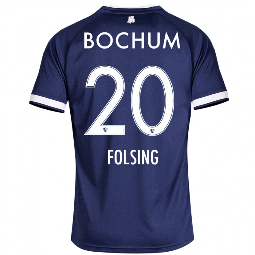Danxen Mujer Camiseta Amelie Fölsing #20 Azul Oscuro 1ª Equipación 2024/25 La Camisa México