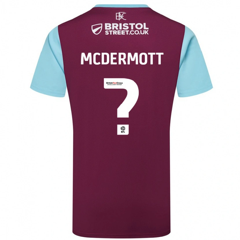 Danxen Mujer Camiseta Tommy Mcdermott #0 Borgoña Azul Cielo 1ª Equipación 2024/25 La Camisa México